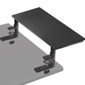 VIVO Black 22" Clamp-on Desk Extension Shelf for Gaming Devices, Monitor, Laptop, and Printer, Desktop Organizer (DESK-SHELF22B)