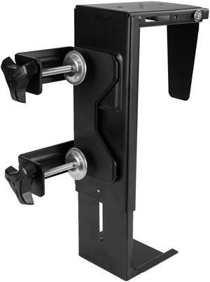 VIVO Steel Adjustable Clamp-on Desk Leg PC Mount, Computer Case CPU Holder