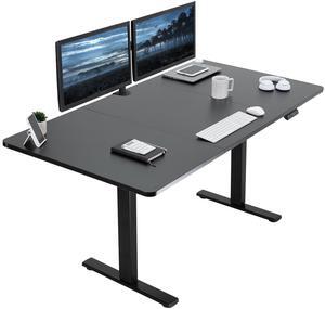 VIVO Electric 71 x 36 Standup Desk w/ Memory Panel, Black Table Top, Black Frame (DESK-KIT-1B7B-36)