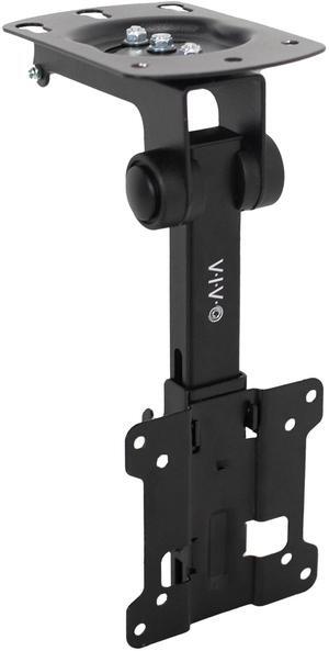 VIVO Flip Down Ceiling Mount for 13" to 27" Flat TV and Monitors | Folding Tilt Pitched Roof Mounting (MOUNT-M-FD27)