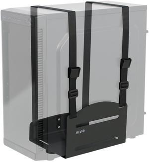 VIVO Universal PC Adjustable Wall Mount Steel Bracket Computer Case Strap Holder