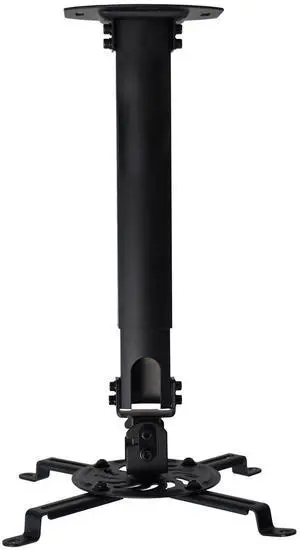 VIVO Universal Extended Ceiling Projector Mount | Height Adjustable (Black)