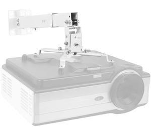 VIVO White Universal Adjustable Wall Ceiling Projector Mount Bracket Extendable Length Projection (MOUNT-VP06W)