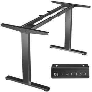 VIVO Black Electric Dual Motor Standing Desk Frame, Height Adjustable Legs