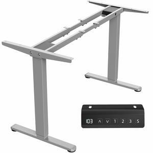 VIVO Gray Electric Dual Motor Standing Desk Frame, Height Adjustable Legs