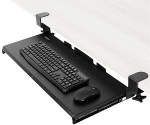 VIVO Extra Sturdy Clamp-on Computer Keyboard and Mouse Under Desk Slider Tray | 27" x 11" Platform Drawer (MOUNT-KB05E)