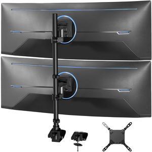 VIVO Dual Vertically Stacked Ultra-Wide Monitor Desk Mount for up to 57" Screens