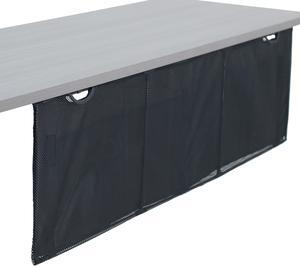 VIVO Black Under Desk Privacy & Cable Management Sleeve Panel 48" Kit