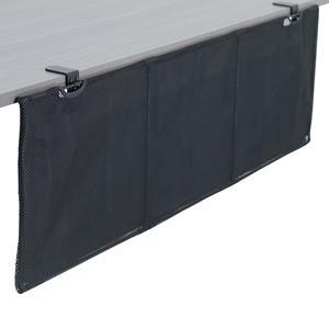 VIVO Black Clamp-on 48" Privacy & Cable Management Sleeve Panel Kit for Desk