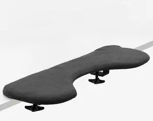 VIVO Black Universal Clamp-on Forearm Support Pad, Arm and Wrist Rest Cushion for Home and Office Desk (MOUNT-MS03C)