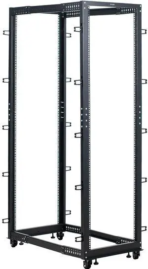 VIVO 42U Open Frame Adjustable Server Rack, 4 Post Mobile Data Holder
