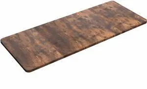 VIVO Vintage Brown 60 x 24 inch Universal Table Top for Sit to Stand Desk Frames