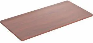 VIVO Dark Walnut 43 x 24 inch Universal Table Top for Sit to Stand Desk Frames