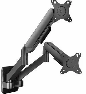 VIVO Pneumatic Spring Arm Dual Monitor Wall Mount 17" - 32" Computer Screens