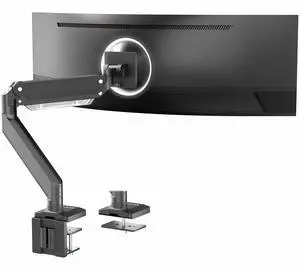 VIVO Aluminum Single Pneumatic Monitor Desk Mount, Fits Ultrawides up to 49"