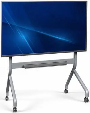 VIVO Heavy-Duty Rolling TV Stand, Slim TV Cart with Manual Height Adjustments VIVO Heavy-Duty Rolling TV Stand, Slim TV Cart with Manual Height Adjustments
