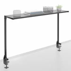 VIVO 38" Black Clamp-on Overhead Desk Shelf Mount, Raised Desktop Organizer VIVO 38" Black Clamp-on Overhead Desk Shelf Mount, Raised Desktop Organizer