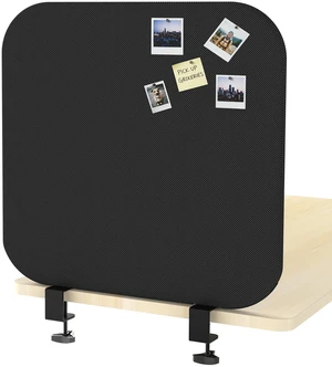 VIVO 24" Clamp-On Desk Privacy Panel, Sound-Reducing PET Stretched Fabric VIVO 24" Clamp-On Desk Privacy Panel, Sound-Reducing PET Stretched Fabric