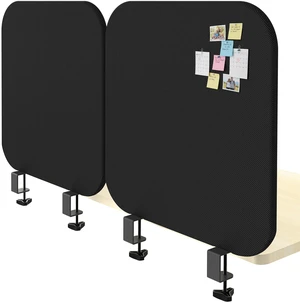 VIVO 72 Clamp-On Desk Privacy Panel, PET Fabric, 2-Pack VIVO 72 Clamp-On Desk Privacy Panel, PET Fabric, 2-Pack