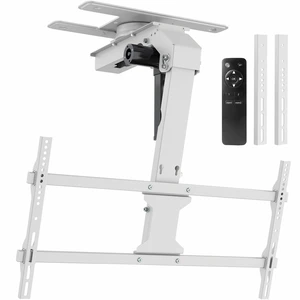 VIVO White Electric Flip Down and Swivel Ceiling TV Mount for 37-86 Screens VIVO White Electric Flip Down and Swivel Ceiling TV Mount for 37-86 Screens