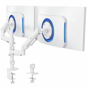 VIVO White Dual Monitor Mechanical Spring Desk Mount for 2 Screens up to 32" VIVO White Dual Monitor Mechanical Spring Desk Mount for 2 Screens up to 32"