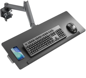 VIVO Pneumatic Heavy Duty Clamp-on 30 Keyboard Tray, Holds 11lbs VIVO Pneumatic Heavy Duty Clamp-on 30 Keyboard Tray, Holds 11lbs