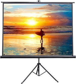 VIVO 100" Portable Projector Screen 4:3 Projection Pull Up Foldable Stand Tripod (PS-T-100)