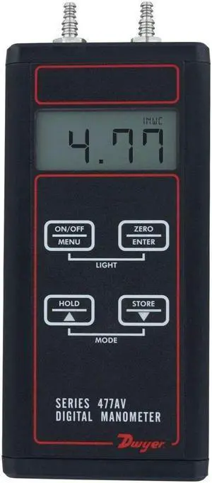 DWYER INSTRUMENTS 477AV-7 Manometer Kit,Digital,100 psi