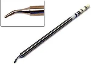 Hakko Soldering Tip,Bent Chisel,1.4mmx6mmx7mm  T15-JD14