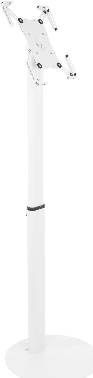 Mount-It! Universal Tablet Floor Kiosk | Theft-Deterrent Tablet Stand | White