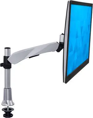Mount-It! Height Adjustable Single Monitor Desk Mount | Fits 17-32 Inch Screens | TAA Compliant