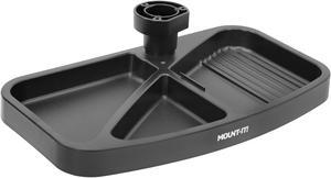 Mount-It! Under Desk Swivel Storage Tray | Ergonomic Undermount Shelf