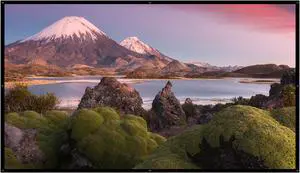 Mount-It! Portable Projector Screen 100 Inch Foldable Anti-Crease Screen for Indoor and Outdoor Projection