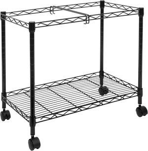 Mount-It! Rolling File Cart with Folder Rack