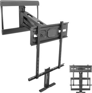 Mount-It! Height Adjustable Fireplace TV Mount with Gas Spring Arm | Fits 43"-70" TVs