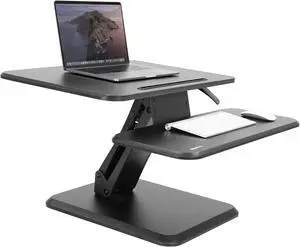 Mount-It! 25"W Standing Adjustable Desk Converter Black (MI-7957)
