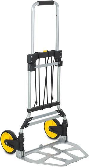 Mount-It! Folding Hand Truck and Dolly with Telescoping Handle | 264 Lb Capacity