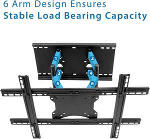 Mount-It! Full Motion TV Wall Mount | Fits 50"-80" TVs | VESA 600x400 Max with Dual Articulating Arms