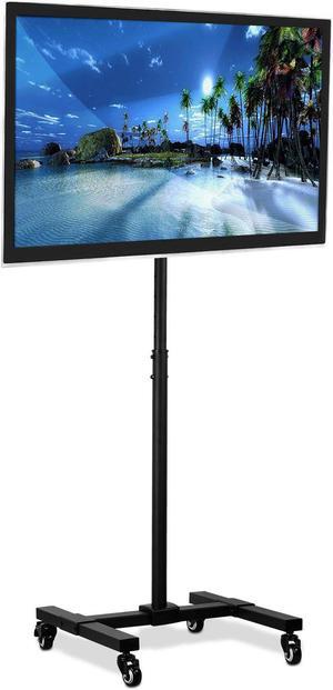 Mount-It! TV Cart | Fits 24-42 Inch TVs | Adjustable Height Rolling Stand