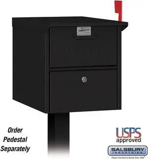 Salsbury 4325BLK Roadside Mailbox Black