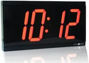 Pyramid 4-Inch 4 Digit Red LED Wireless Digital Clocks (9D44BR)
