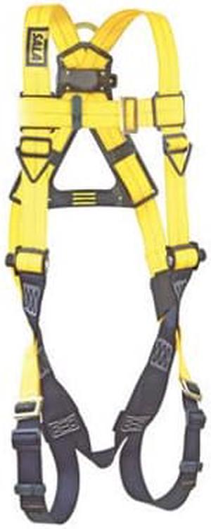 DBI/SALA Universal Delta Vest Style Full Body Size Harness With Back D-Ring, Pass Thru Buckle Leg Straps