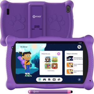 Contixo Kids Tablet V10, 7-inch HD, Toddler Tablet with Camera, 32GB, WiFi, Learning Tablet for Children with Teacher's Approved Apps, Kid-Proof Case & Stylus, Purple