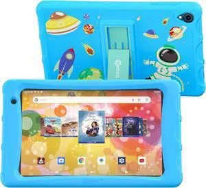 Contixo K80 8" HD Pro Kids Tablet 64GB Dual Cameras Bluetooth Wi-Fi Shockproof Case w/ 80 Disney eBooks, for Children Toddlers Ages 3-10