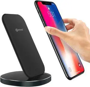 Contixo W3 Fast Wireless Charger Stand for Qi-Compatible Smartphones Including Charging for Samsung S9/S9+/S8/S8+/S7/Note 8 (10W), iPhone X/XR/XS Max, iPhone 8/8 Plus (7.5W) - Adapter Not Included