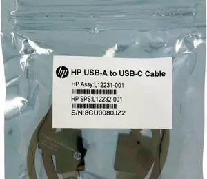 HP USB-A to USB-C Cable (L12232-001)