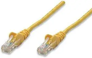 Intellinet Network Cable, Cat5e, UTP, RJ45 Male / RJ45 Male, 15.0 m (50 ft.), Yellow
