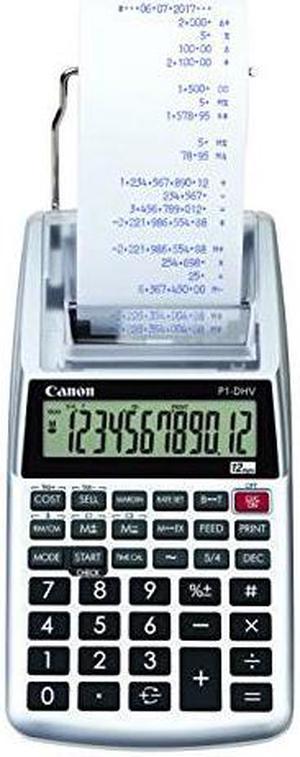 Canon P1-DHV 12-Digit Palm Printing Calculator Purple Print 2 Lines/Sec 2203C001