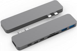 Sanho HyperDrive PRO 8-in-2 Hub for USB-C MacBook Pro - Space Gray