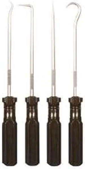 ULLMAN PSP-4 Pick And Hook Set,Steel,5-1/16in.L,4 pcs